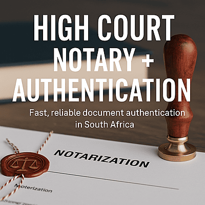 High Court: Notary + Authentication