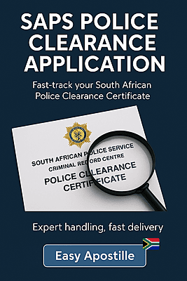 SAPS Application Fee